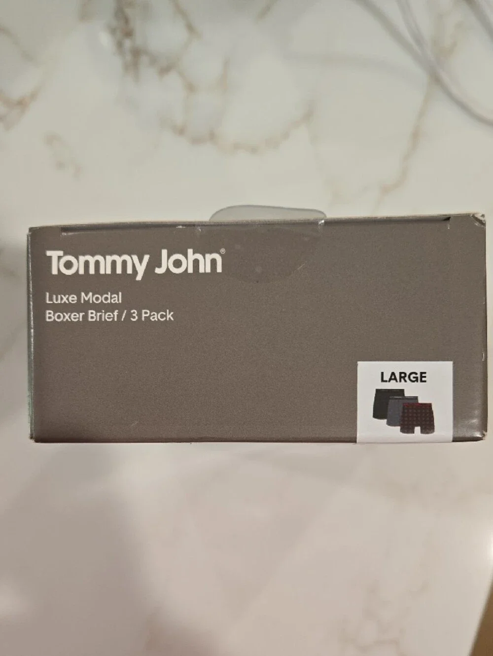 Tommy John Luxe Modal Boxer Briefs - Gray & Black (3 Pack)